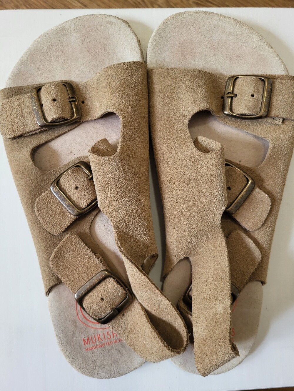 Mukishoes Nazaré Size 37 Barefoot Leather Suede Sandals